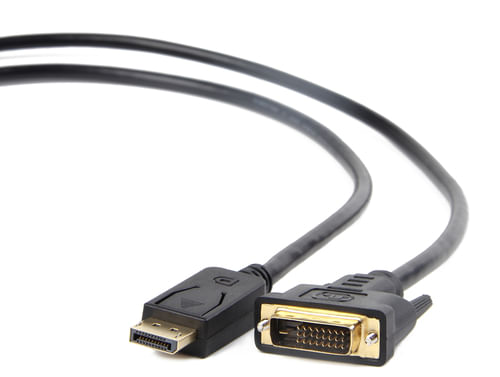 Cablexpert Gembird CC-DPM-DVIM-3M cavo e adattatore video DisplayPort DVI Nero Gembird CC-DPM-DVIM-3M cavo e adattatore video DisplayPort DVI Nero