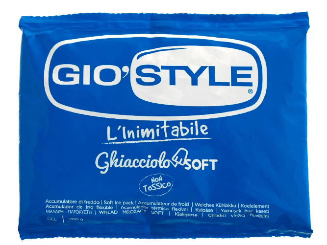 Mattonelle ghiaccio Gio’Style Ghiacciolo Soft morbido Borsa zaino termico 4 pz