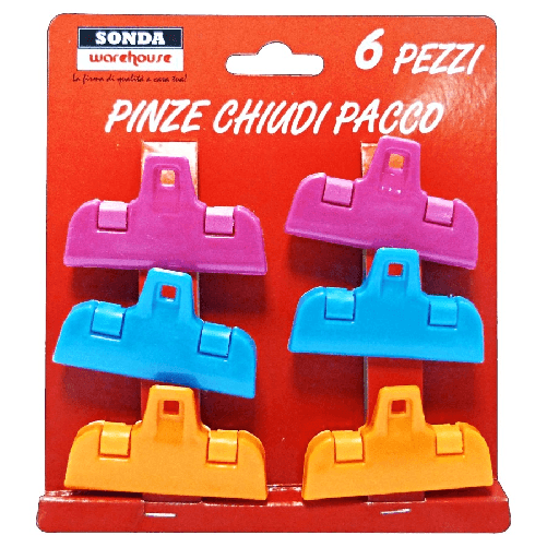 Mollette Chiudisacchetti 6 Pezzi Medie Sondacasre5934
