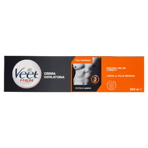 Veet Uomo Gel Depilatoria Corpo P.Normali 200 Ml.