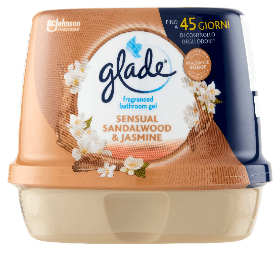 Glade Assorbiodori Bagno Gel 180 Grammi Sandalwood/Jas Made In Italy