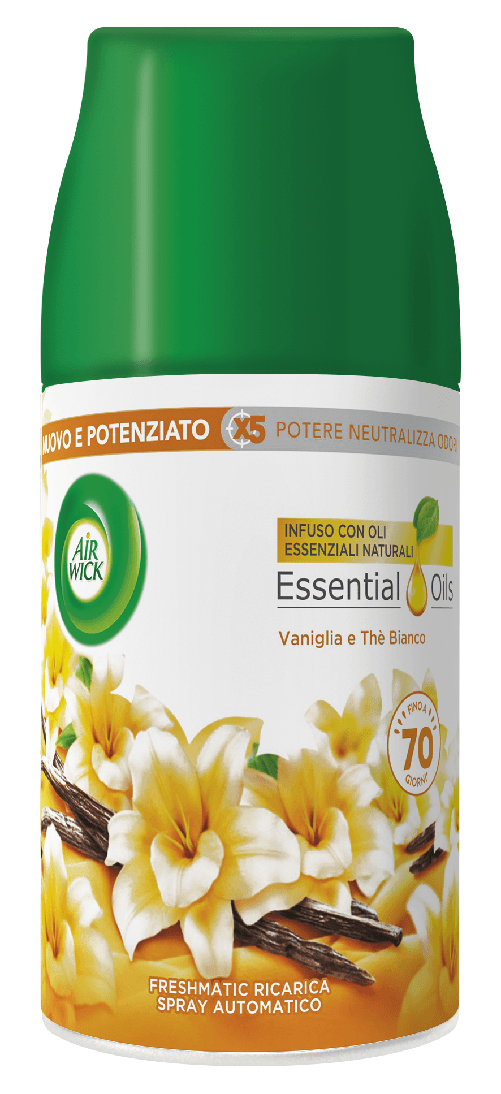 Air Wick Freshmatic Profumatore Elettrico Ricarica 250 Ml. Vaniglia/The Made In Italy