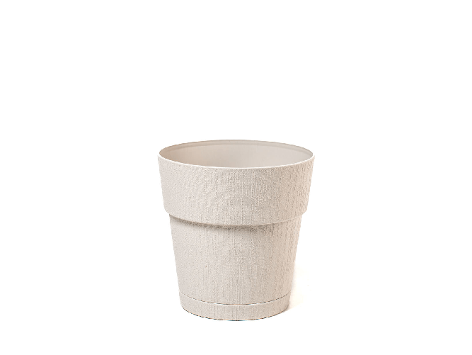 Stefanplast Vaso Ethica Tondo Riserva Acqua Gesso 20x19cm