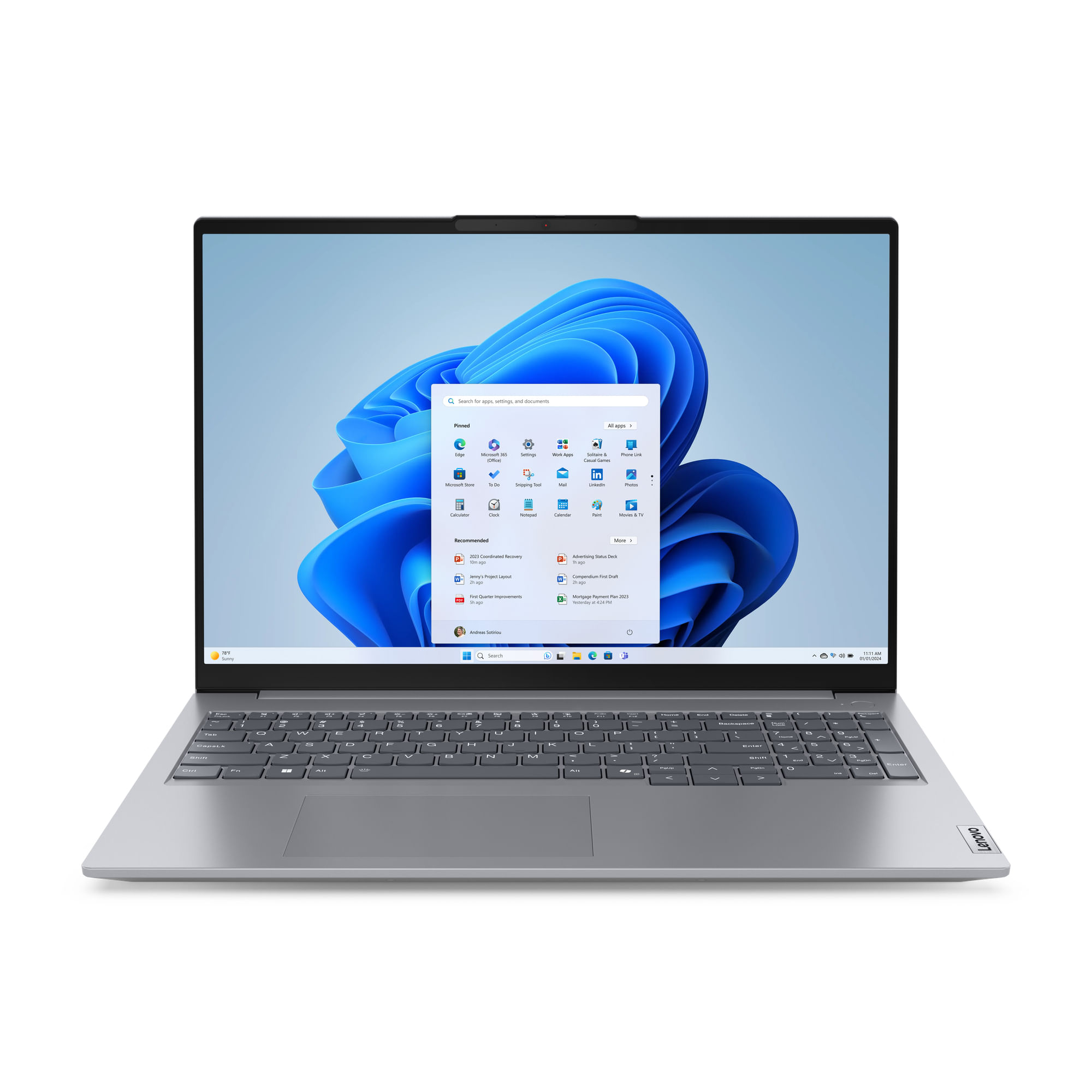 Lenovo ThinkBook 16 G7 ARP AMD Ryzen 5 7535HS Computer portatile 40,6 cm (16") WUXGA 16 GB DDR5-SDRAM 512 GB SSD Wi-Fi 6E (802.11ax) Windows 11 Pro G