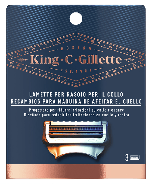 Gillette Ricambi King C Regolabarba 3 Pezzi