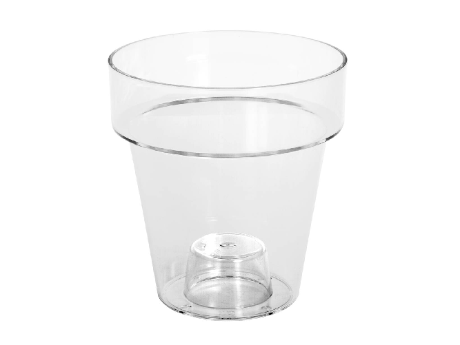 Vaso Per Orchidee Porto Trasparente Cm 14 Teraplast
