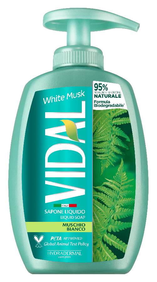 Vidal Sapone 300 Ml. Muschio Bianco Made In Italy