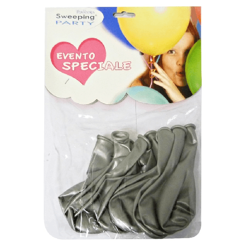 Palloncini 10 Pezzi Argento Art.5734