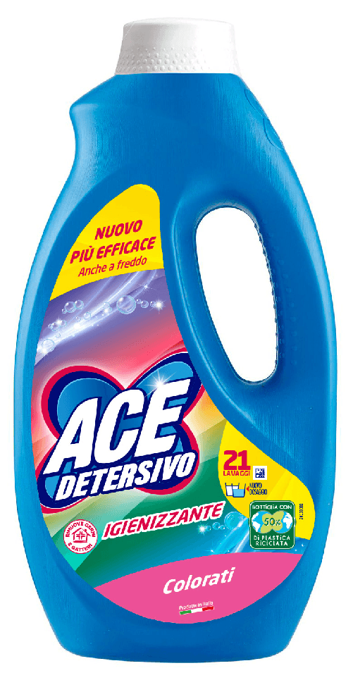 Ace Igiene Lavatrice Liquido 21 Misurini Colorati