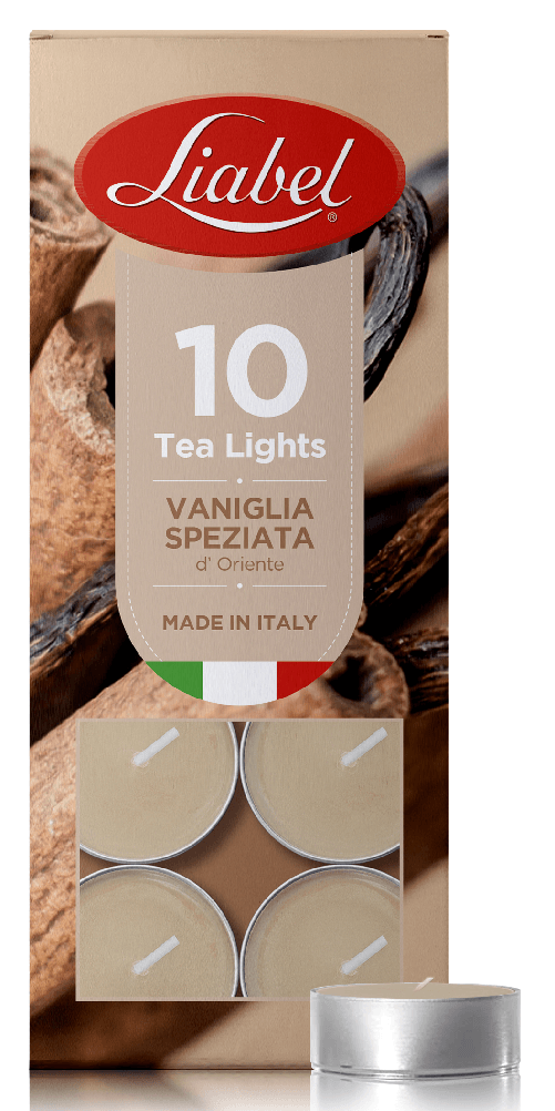 Candela Scaldavivande Liabel 10 Pezzi Vaniglia Speziata Made In Italy