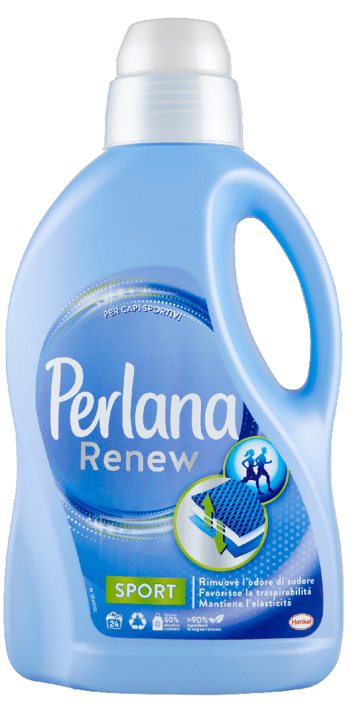 Perlana Lavatrice Liquido 24 Misurini Sport Made In Italy
