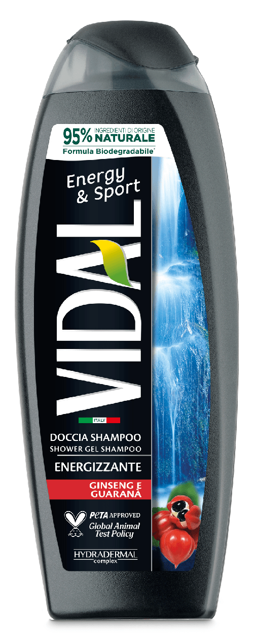 Vidal Doccia 250 Ml. Energy & Sport Made In Italy