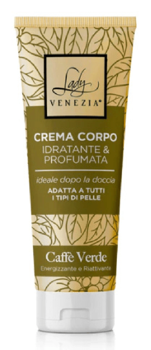Lady Venezia Crema Corpo 200 Ml. Profumata Caffe' Verde Made In Italy