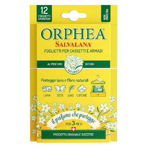 Orphea Antitarme Salvalana Fiori 12 Pezzi