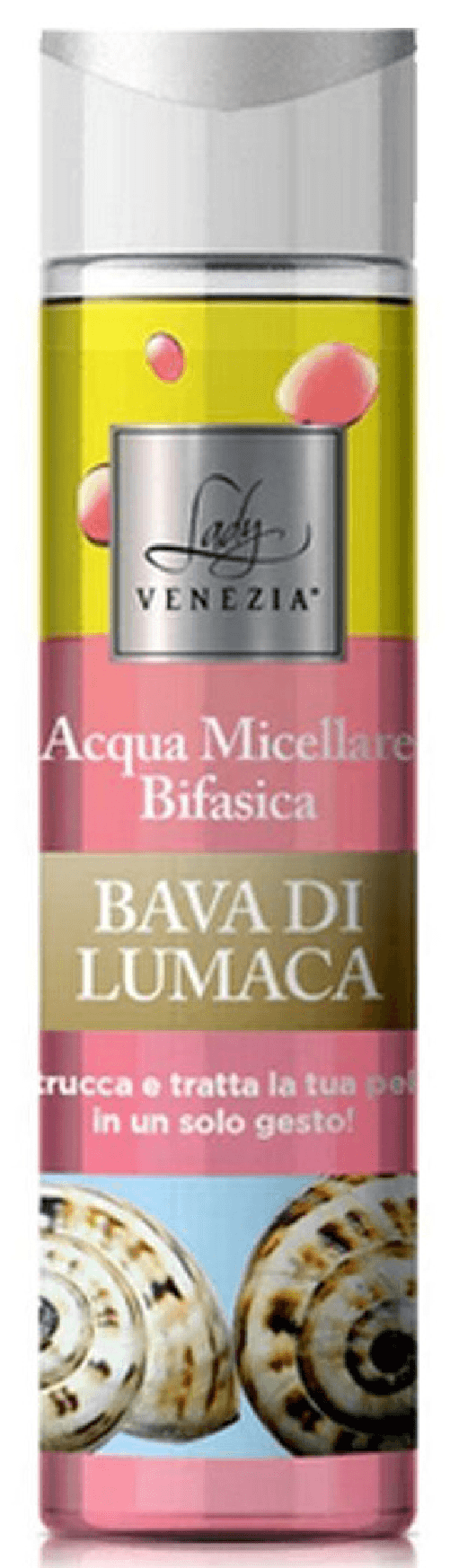Lady Venezia Viso Acqua 250 Ml. Micellare Bifase Bava Lu Made In Italy