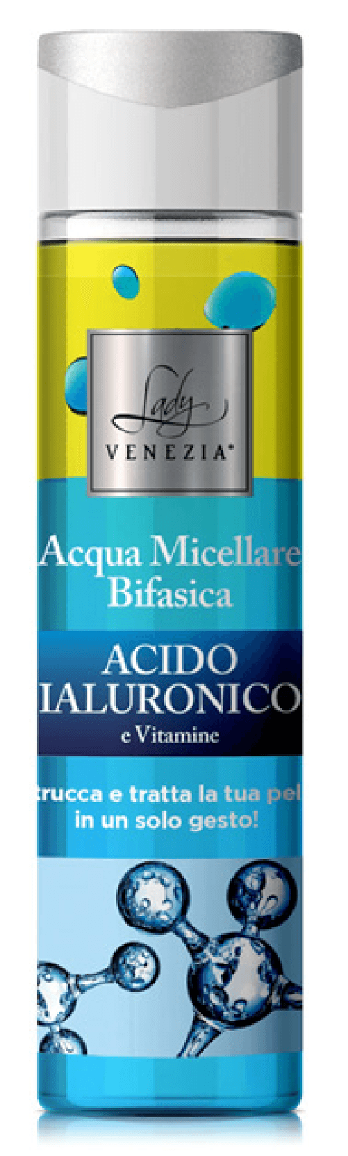 Lady Venezia Viso Acqua 250 Ml. Micellare Bifase Acido I Made In Italy