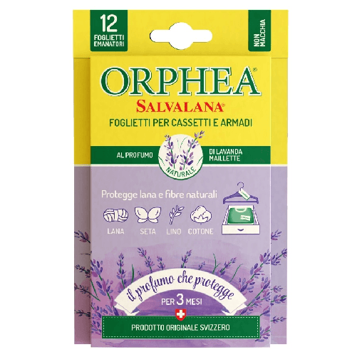Orphea Antitarme Salvalana Lavanda 12 Pezzi
