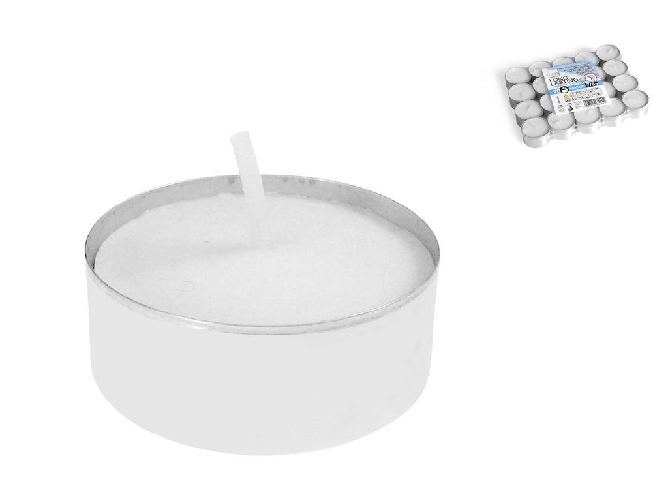 Confezione 20 Candele Nightlights Bianco Price's Candles