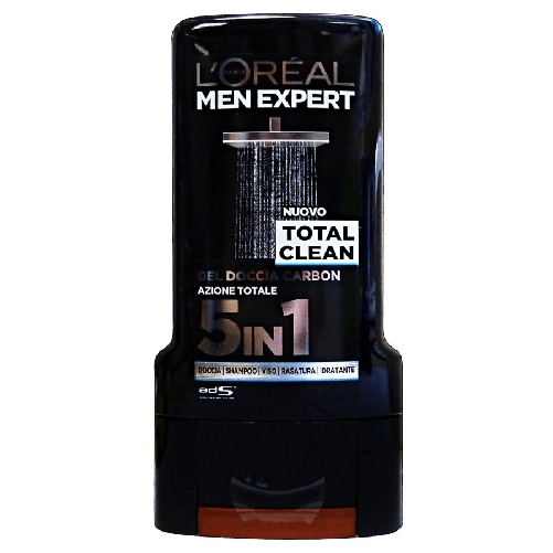 L’Oréal Paris Men Expert Total Clean 5In1 Shower Gel 300Ml