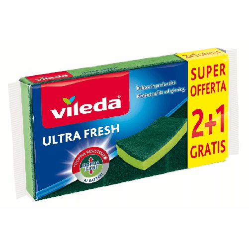 Spugna Fibra Ultra Fresh 2 1 Pezzi Vileda