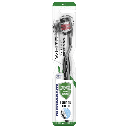 Mentadent Spazzolino White System Carbon Soft