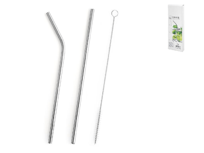 Set H&H new 24 Cannucce Inox Curve E Dritte 4 Scovolini