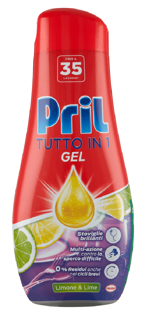 Pril Gel Lavastoviglie 630 Ml. Lemon Made In Italy