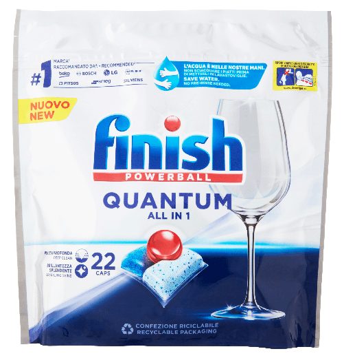 Finish Tabs Lavastoviglie 22 Pz. Quantum All Classico