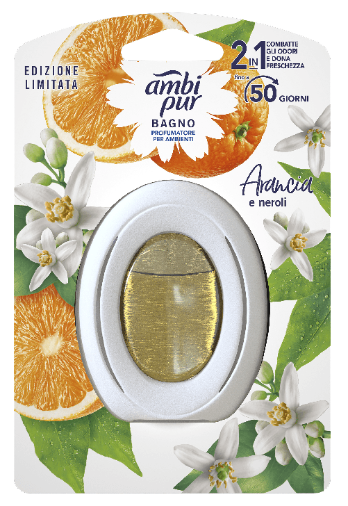 Ambi-Pur Assorbiodori Casa Gel Bagno Arancia & Nero Made In Italy