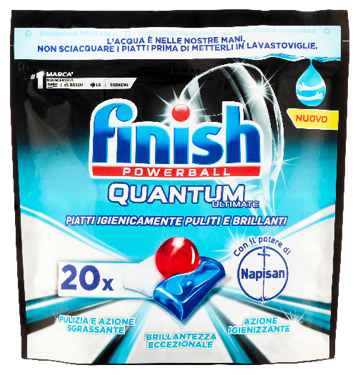 Finish Tabs Lavastoviglie 20 Pz. Quantum Napisan