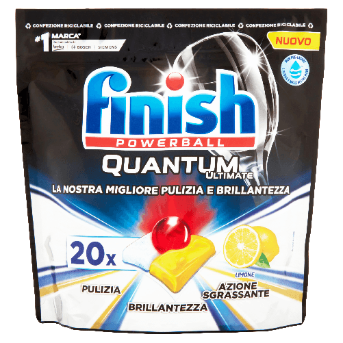 Finish Tabs Lavastoviglie 20 Pz. Quantum Limone