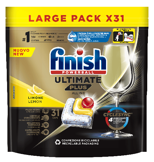 Finish Tabs Lavastoviglie 31 Pz. Ultimate Plus Limone