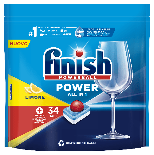 Finish Tabs Lavastoviglie 34 Pz. All In 1 Limone