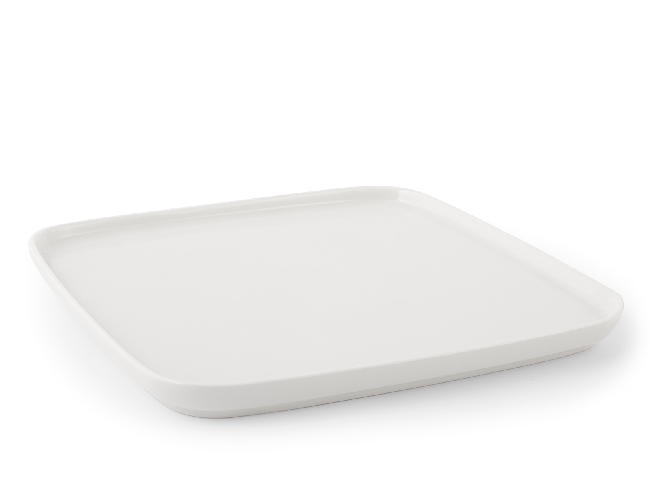 Piatto In Porcellana Quadrato, Bianco, Madrid, 28Cm, H&H