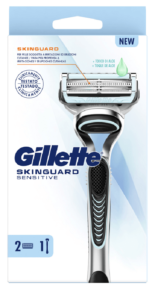 Gillette Rasoio Fusion Skinguardian Sensitive 2 Ricariche