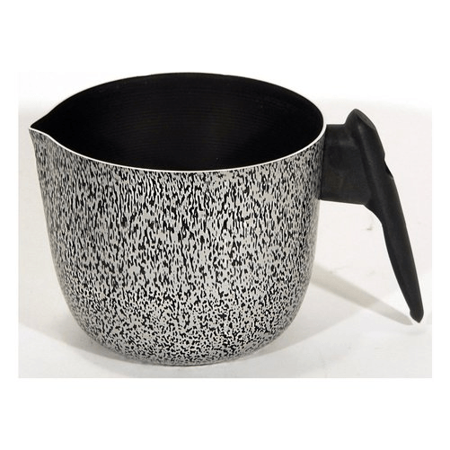 Valsecchi rocky bollilatte 14 cm grigio pietra alluminio antiaderente