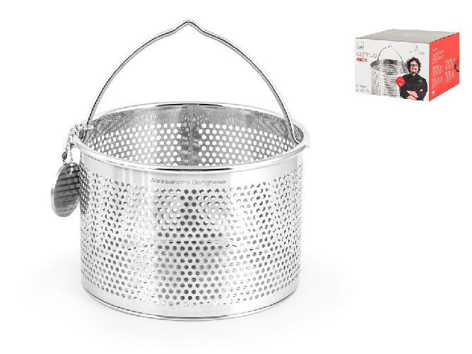 H&h Cestello Inox Alessandro Borghese Tondo 14,5xh10