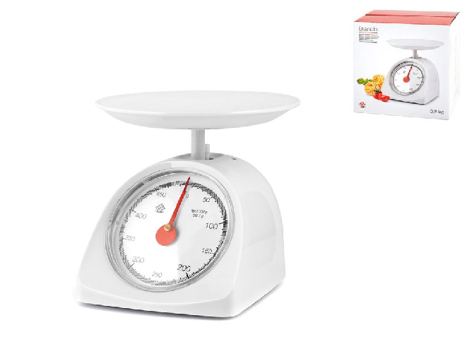 Home Bilancia Cucina Meccanica Abs Bianca Kg 0,5