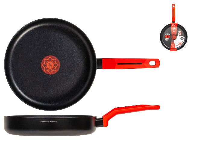 H&H Padella Antiaderente Hot Spot Borghese Cm 28, Nero