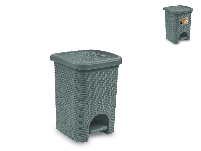 Stefanplast Pattumiera a Pedale Elegance Mini Verde 6 Litri