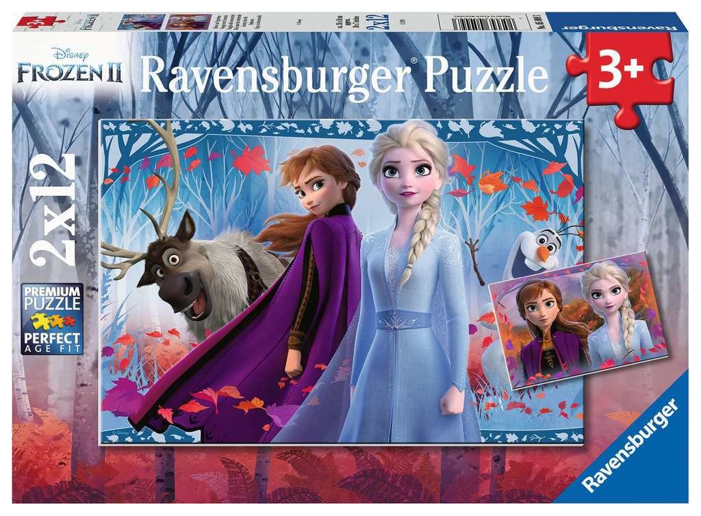 Ravensburger Puzzle Ravensburger 5009 FROZEN Assortito Ravensburger Puzzle 2 x 12 pz. Frozen 2