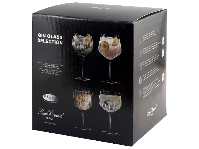 Set 4 Pezzi In Vetro Ginglass Bormioli Luigi