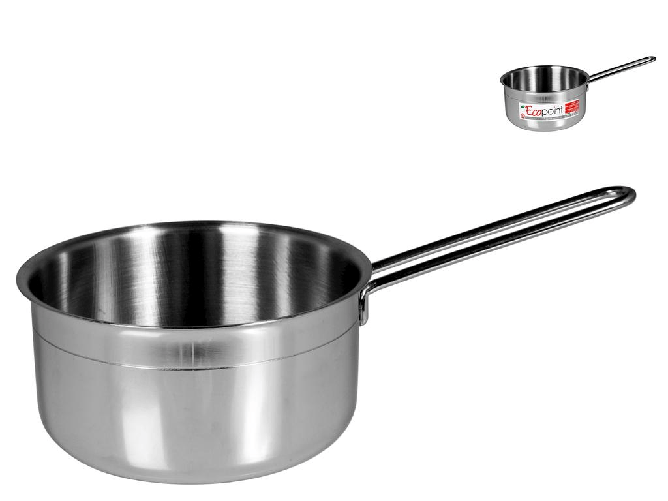 Casseruola HOME in acciaio Inox Ecopoint 1 Manico Cm 18