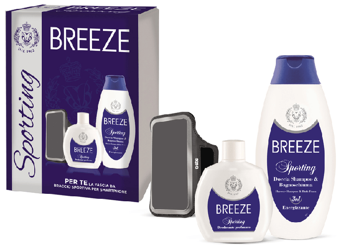 Breeze Regalo Sporting Deo.Squeeze-Doccia-Fascia Made In Italy