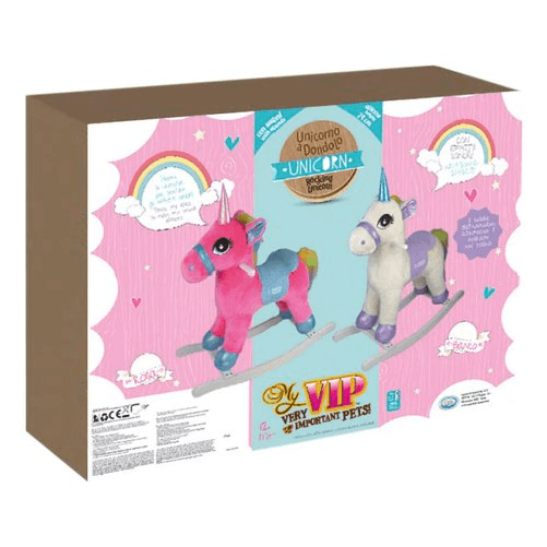 Cavallino dondolo Ods 36587 MY VIP Rocking Unicorn con suoni Rosa