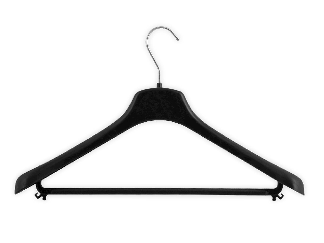 Attaccapanni Curvo Nero Uomo Cm 43 Fb09 Grigio Home
