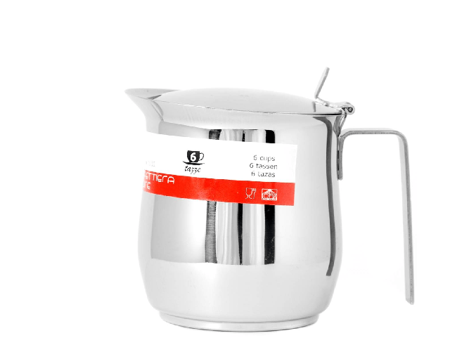 Caffettiera Inox Servizio Home Tazze 6 Grigio
