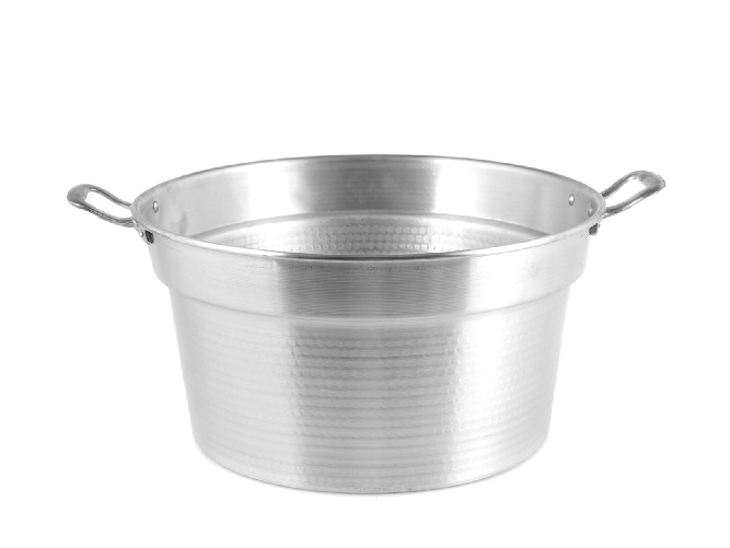 Caldaia In Alluminio Pesante Spazzolata Cm 28 5l Argento Home