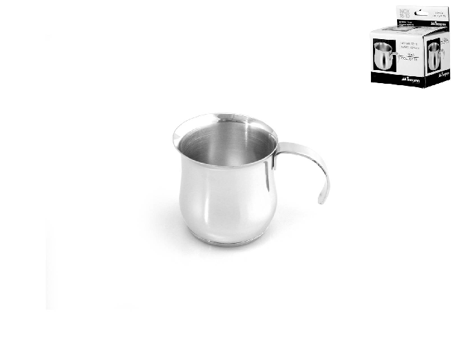 Lattiera Inoxpran in acciaio inox modello dolcevita con capacità di mezza tazza