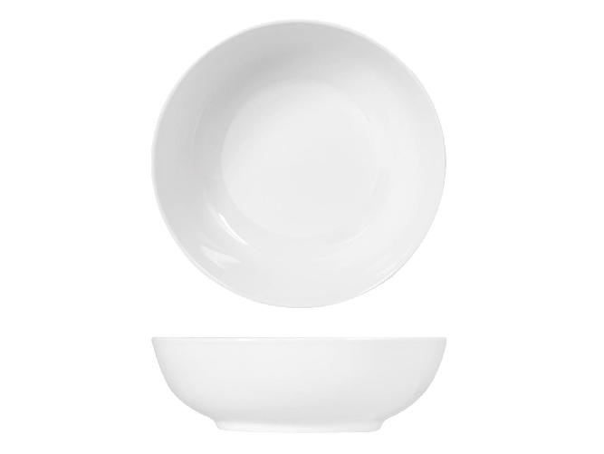 Insalatiera In Porcellana, ø 25 Cm, Bianco H&H